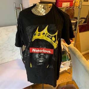 Large Vintage Notorious BIG Graphic Cotton T Shirt